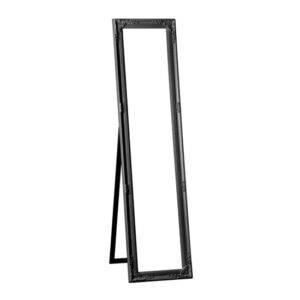 Chacota Floor Standing Cheval Mirror In Vintage Black Frame