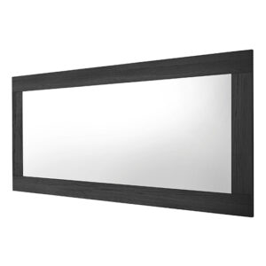 Raya Wall Mirror With Black Ash Wooden Frame