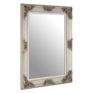 Barstik Rectangular Wall Mirror In Antique Silver Frame