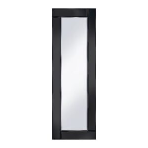 Bevelled Black 120X40 Narrow Wall Mirror