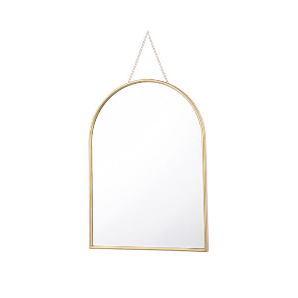 Laura Ashley Roughton Mirror In Polished Brass Finish