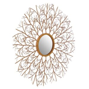 Zaria Twig Design Wall Bedroom Mirror In Antique Gold Frame