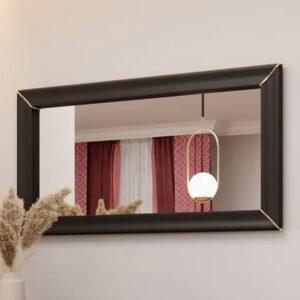 Allen Wall Mirror With Black Wooden Frame