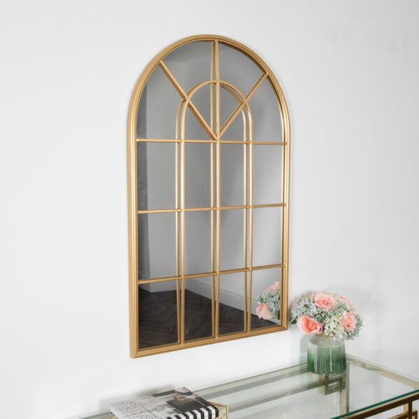 Gold Arched Mirror