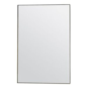 Hurstan Small Rectangular Wall Mirror In Champagne Frame