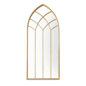 Karla Arc Design Wall Mirror In Gold Frame